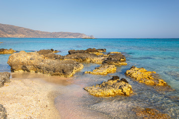 Elafonissi Beach on Crete, Greece