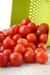 Cherry Tomatoes with colander