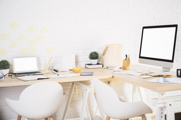 Creative designer workspace