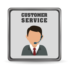 Fototapeta na wymiar Customer service and call center graphic design, vector illustration