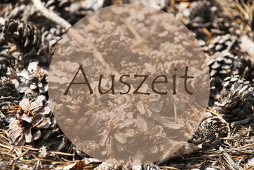 Autumn Greeting Card, Auszeit Means Relax