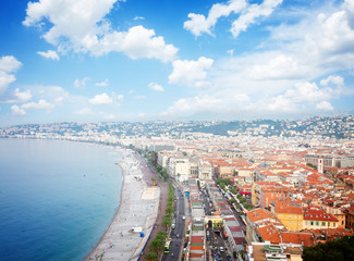Fototapeta na wymiar cityscape of Nice, France
