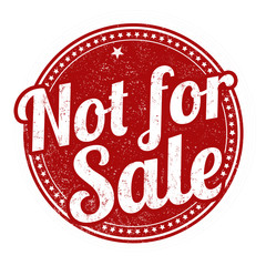 Not for sale stamp