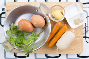 Ingredient of Pan fried egg