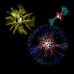 Fototapeta premium Fireworks Illustration