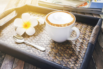 Hot Coffee Aroma Flower Concept