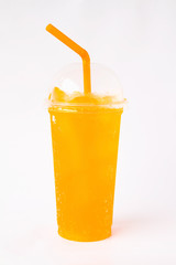 drink Yellow on white background