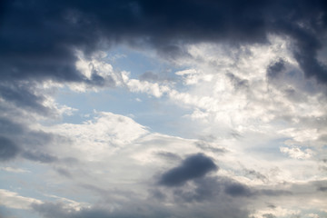 Fototapeta premium colorful dramatic sky with cloud at sunset