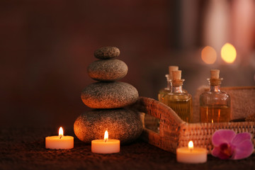 Beautiful spa composition, closeup