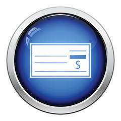 Bank check icon