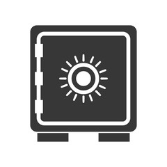 Security system concept represented by strongbox icon. isolated and flat illustration 
