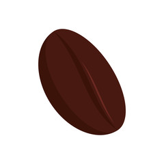 Coffee time concept represented by coffee bean icon. isolated and flat illustration 