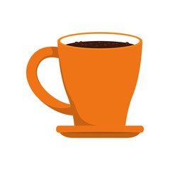 Coffee time concept represented by coffee mug icon. isolated and flat illustration 