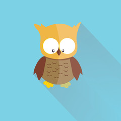 Owl in flat design