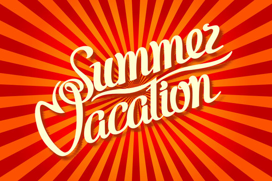 Summer Vacation. Retro comics