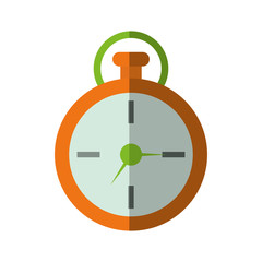 time  concept represented by chronometer icon. isolated and flat illustration 