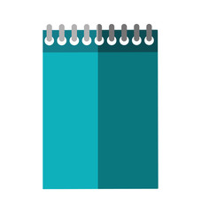 School and education concept represented by notebook icon. isolated and flat illustration 