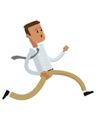 businessman running icon