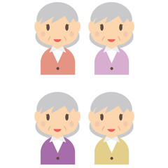 シニア　女性　上半身