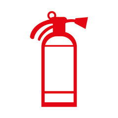 Obraz premium Security and insurance concept represented by extinguisher icon. isolated and flat illustration 