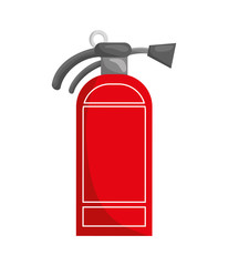 Security and insurance concept represented by extinguisher icon. isolated and flat illustration 