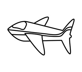 Travel and tourism concept represented by Airplane icon. isolated and flat illustration 