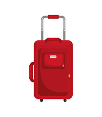 Travel and tourism concept represented by bag icon. isolated and flat illustration 
