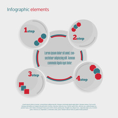 Infographic Elements. Step Up Options. Business Infographics. Vector Illustration