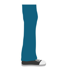 Human body concept represented by male Legs icon. isolated and flat illustration 