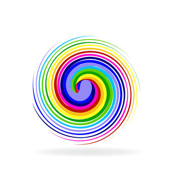 Logo rainbow wave