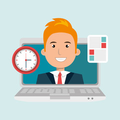 blog management design, vector illustration eps10 graphic 