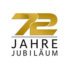 Einfach Gold Jubiläums Logo Jahre 72