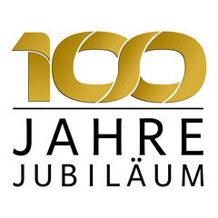 Einfach Gold Jubiläums Logo Jahre 100