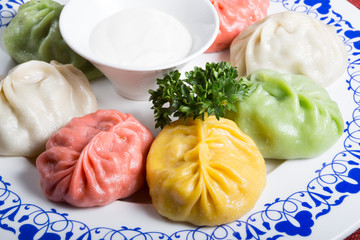 Momos in different colours