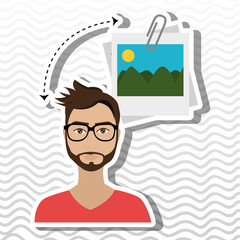 social network user design, vector illustration eps10 graphic 