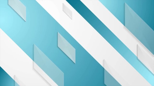 Bright blue abstract tech geometric graphic motion design. Seamless loopable. Video animation Ultra HD 4K 3840x2160