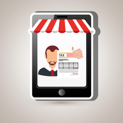 tax debtor design, vector illustration eps10 graphic 