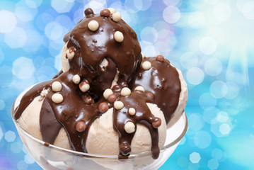 Ice cream close up