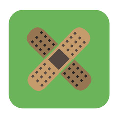 medical patch flat icon