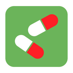 pills flat icon