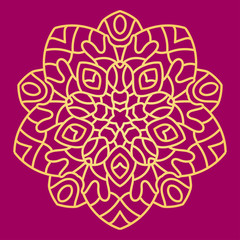 Openwork vector mandala.