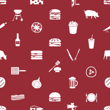 hamburger theme modern simple icons seamless pattern eps10