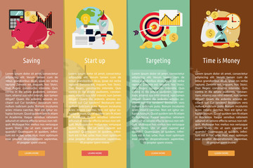 Business and Marketing Vertical Banner Concept