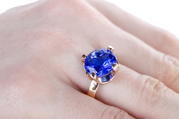 Jewellery ring worn on the finger