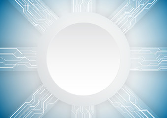 Abstract technology background. Circle shape space for your text