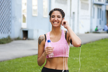 woman doing sport outdoors