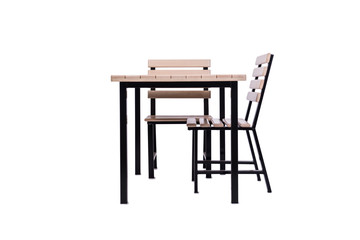 Set of kitchen furniture isolated on white