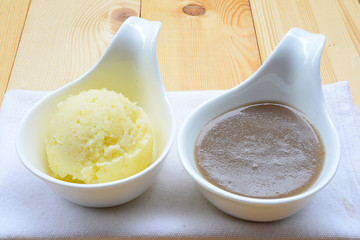 Mashed Potato with Gravy Sauce

