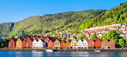 Fototapeten Bergen, Norwegen © Zarnell