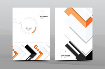 Clean geometric design annual report cover